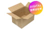Wellpapp-Faltkarton 1-wellig, braun, Qual. 1.20, DIN A4 - bedruckt