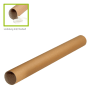 Versandrohr, braun, Wandstärke 2 mm, DIN A0 Versandrohr, braun, Wandstärke 2 mm, DIN A0