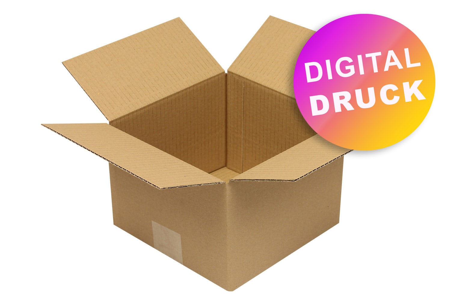 Wellpapp-Faltkarton 1-wellig von 200 - 299 mm Länge - bedruckt