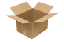 Wellpapp-Faltkarton 1-wellig, Modulkarton, braun, Qual. 1.20