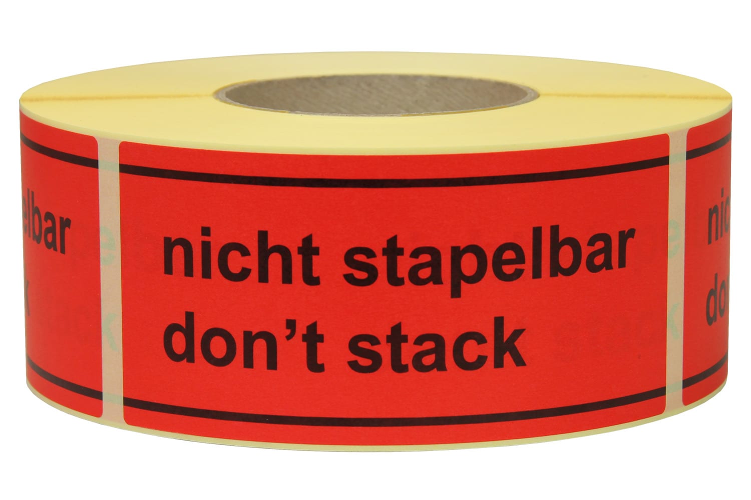 Warnetiketten aus Papier