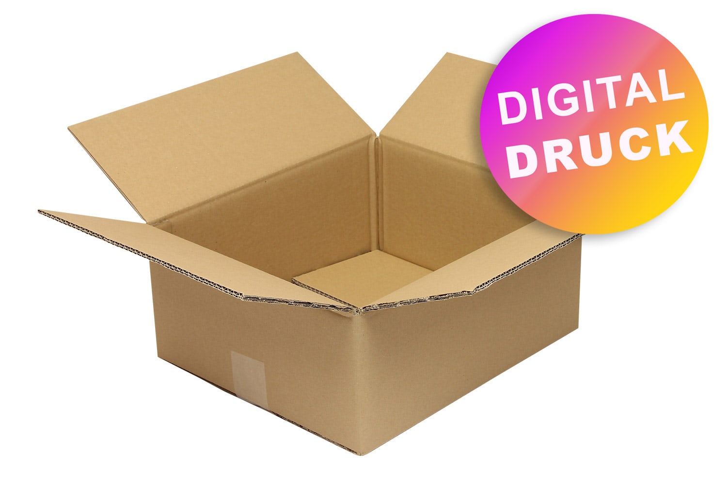 Wellpapp-Faltkarton 2-wellig 300 - 399 mm Länge - bedruckt