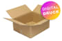 Wellpapp-Faltkarton 2-wellig, braun, Qual. 2.30 - bedruckt