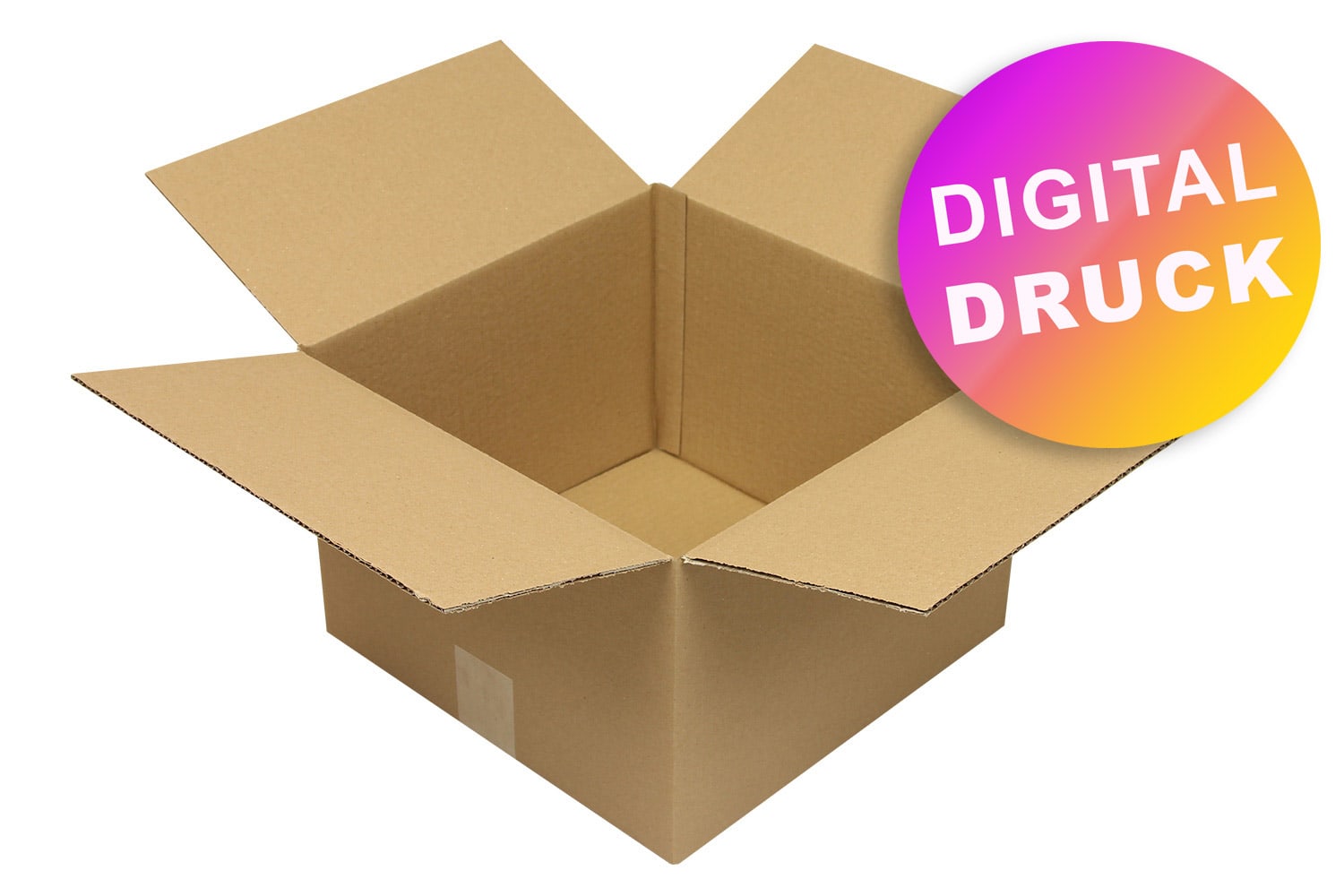 Wellpapp-Faltkarton 1-wellig von 300 - 349 mm Länge - bedruckt