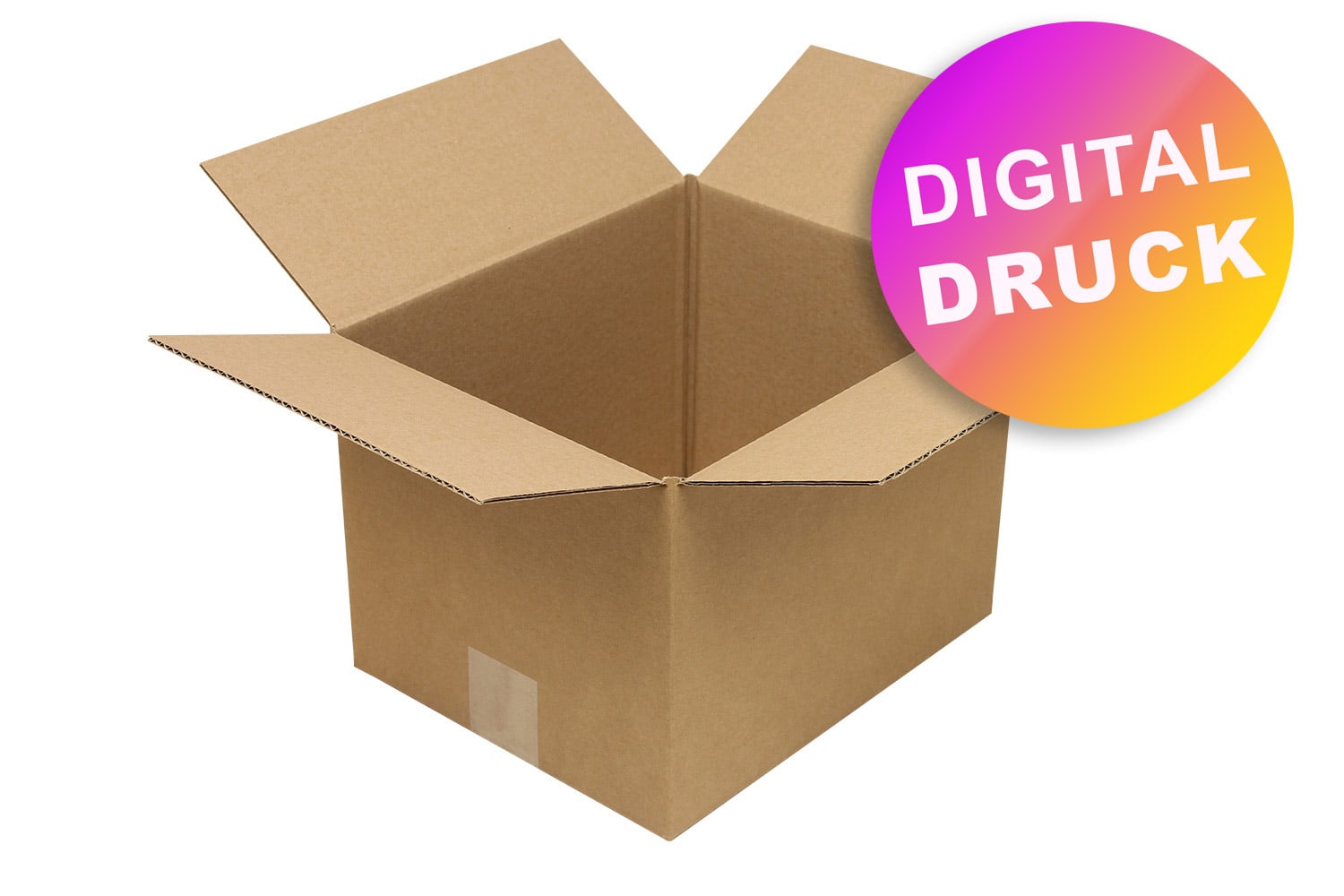 Wellpapp-Faltkarton 1-wellig von 200 - 299 mm Länge - bedruckt