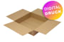 Wellpapp-Faltkarton 1-wellig, braun, Qual. 1.20 - bedruckt