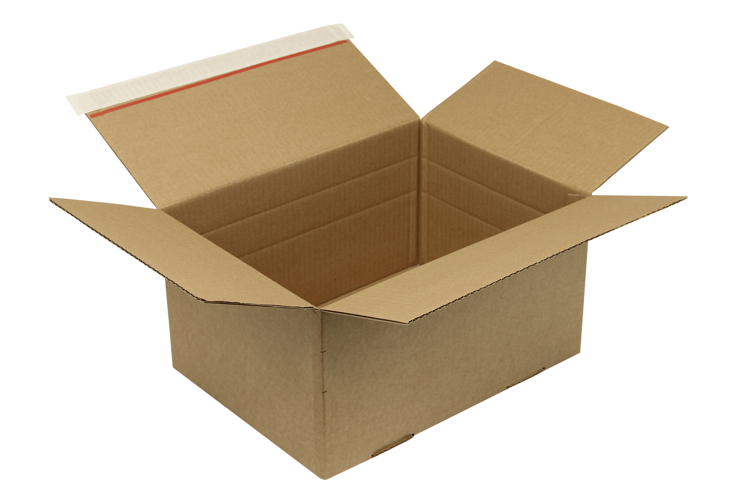 Automatikkarton mit SK-Verschluss, Aufreißhilfe