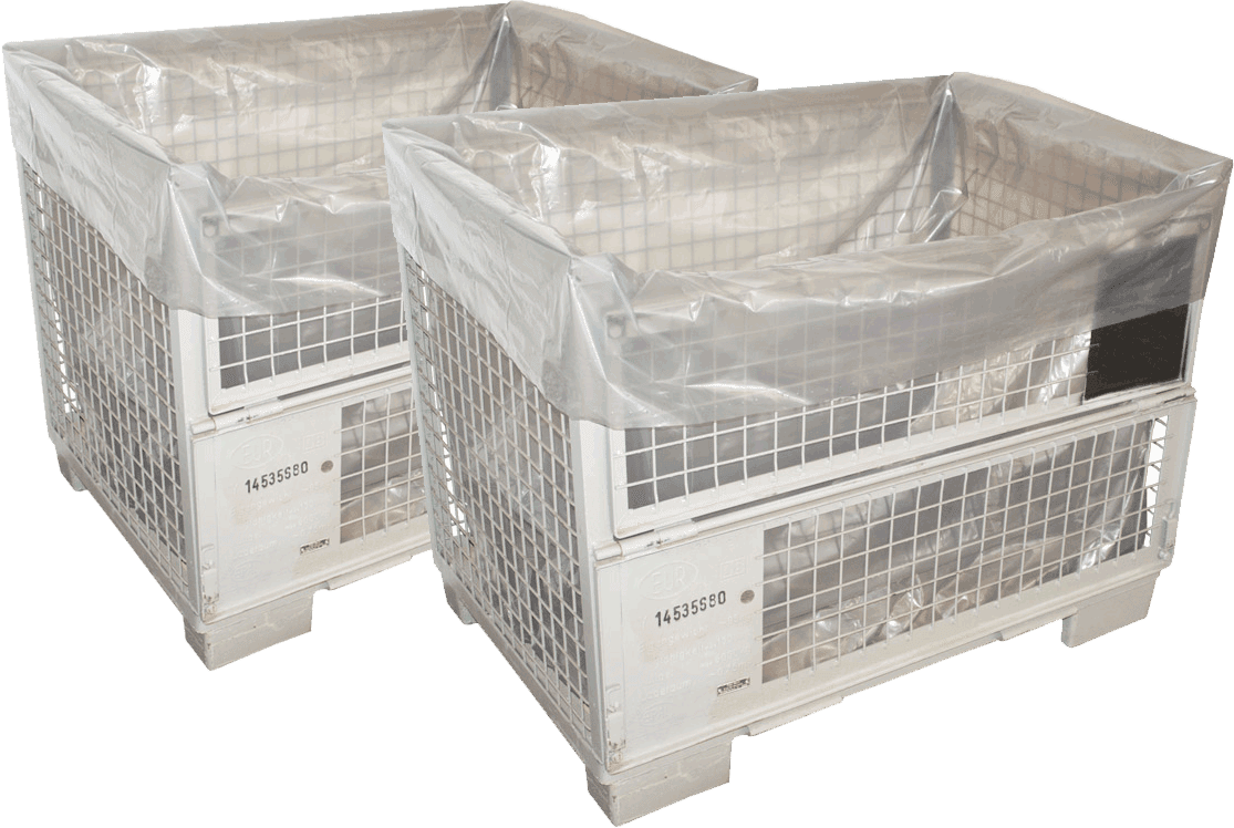 VCI-Korrosionsschutz-Seitenfaltenhaube, grau, 100 µ, m8160246 VCI-Korrosionsschutz-Seitenfaltenhaube, grau, 100 µ, m8160246