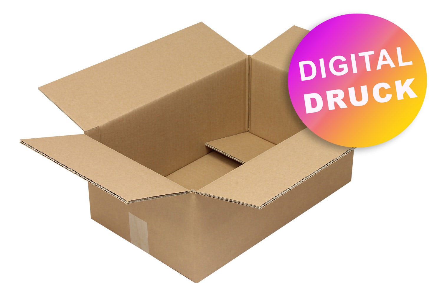 Wellpapp-Faltkarton 2-wellig 400 - 499 mm Länge - bedruckt