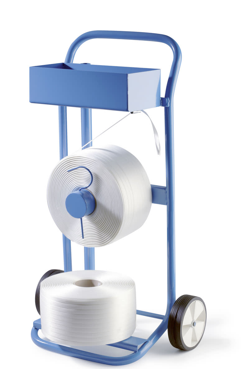 Abrollwagen für Polyesterband