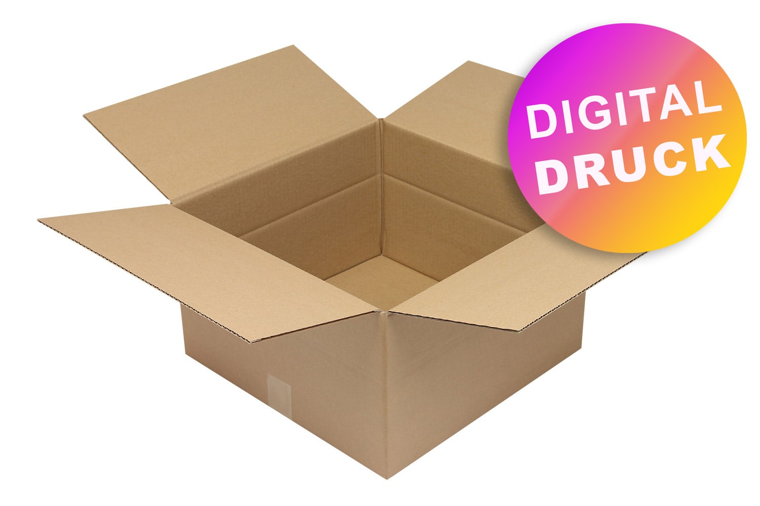 Wellpapp-Faltkarton 1-wellig von 400 - 499 mm Länge - bedruckt