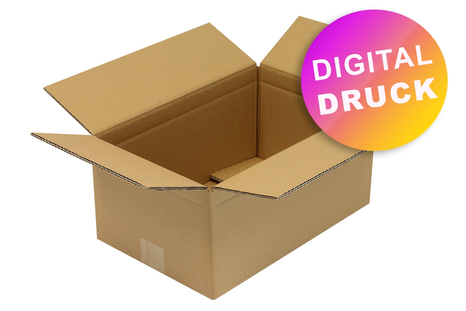 Wellpapp-Faltkarton 2-wellig 300 - 399 mm Länge - bedruckt