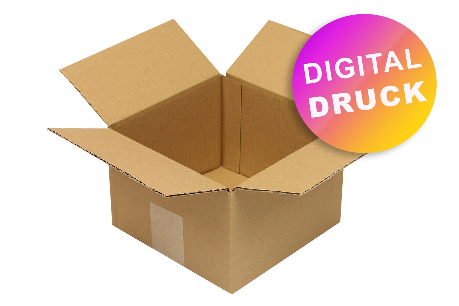 Wellpapp-Faltkarton 1-wellig bis 199 mm Länge - bedruckt