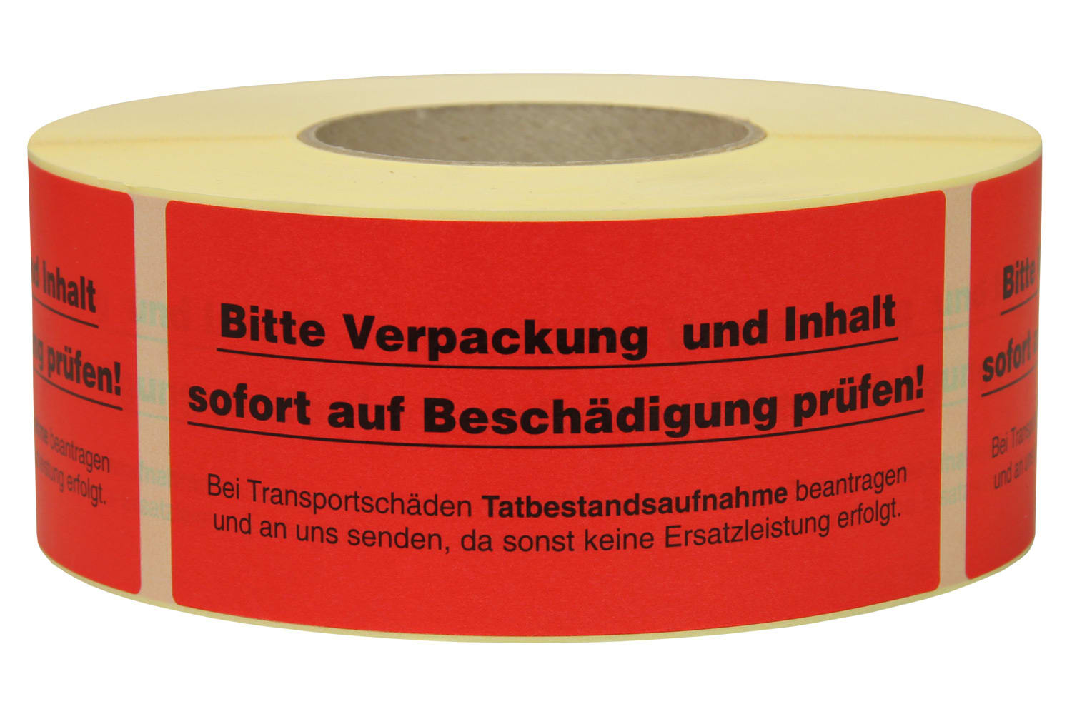 Warnetiketten aus Papier