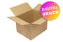 Wellpapp-Faltkarton 2-wellig, braun, Qual. 2.31 - bedruckt