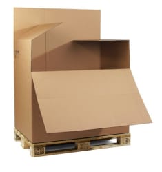Palettencontainer 2-wellig, mit Ladeklappe, braun, Qual. 2.40, 5052000 Palettencontainer 2-wellig, mit Ladeklappe, braun, Qual. 2.40, 5052000