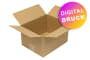 Wellpapp-Faltkarton 1-wellig, braun, Qual. 1.20, DIN B5 - bedruckt