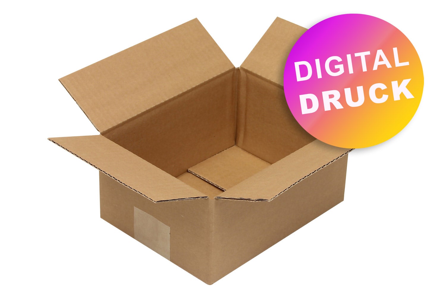 Wellpapp-Faltkarton 1-wellig von 200 - 299 mm Länge - bedruckt