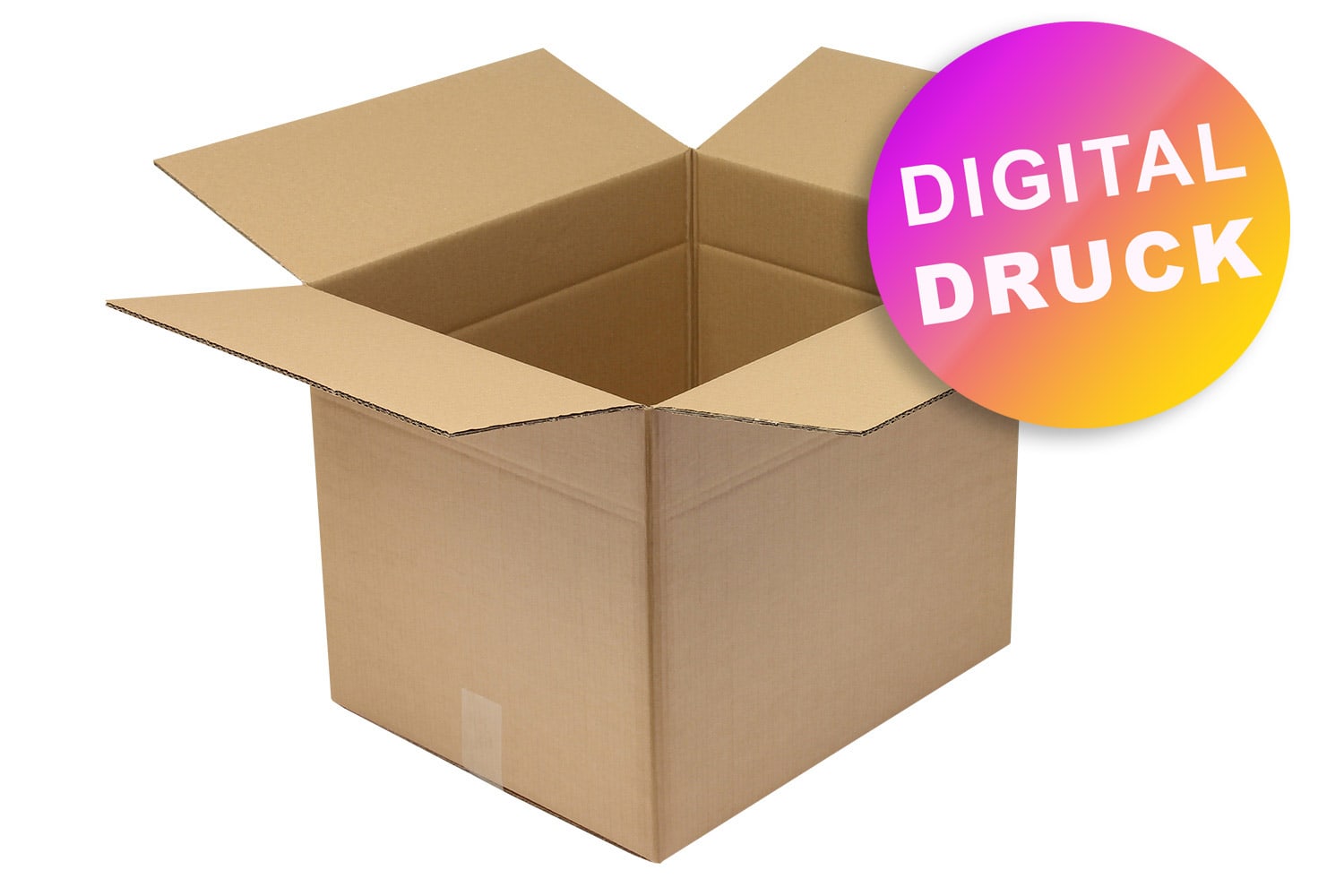 Wellpapp-Faltkarton 2-wellig 500 - 599 mm Länge - bedruckt