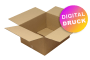 Wellpapp-Faltkarton 2-wellig, braun, Qual. 2.30 - bedruckt