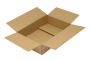 Wellpapp-Faltkarton 2-wellig, braun, Qual. 2.31
