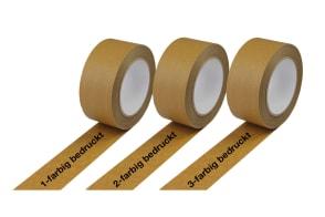 Papier-Packband braun, fadenverstärkt, 1- bis 3-farbig bedruckt, 130 µ, m5530449 Papier-Packband braun, fadenverstärkt, 1- bis 3-farbig bedruckt, 130 µ, m5530449