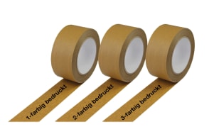 Papier-Packband braun, fadenverstärkt, 1- bis 3-farbig bedruckt, 130 µ, m5530449