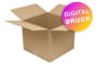 Wellpapp-Faltkarton 1-wellig, braun, Qual. 1.20 - bedruckt