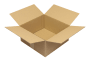 Wellpapp-Faltkarton 1-wellig, braun, Qual. 1.2