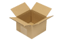 Wellpapp-Faltkarton 1-wellig, flach, braun, Qual. 1.10