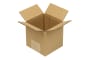 Wellpapp-Faltkarton 1-wellig, quadratisch, braun, Qual. 1.10