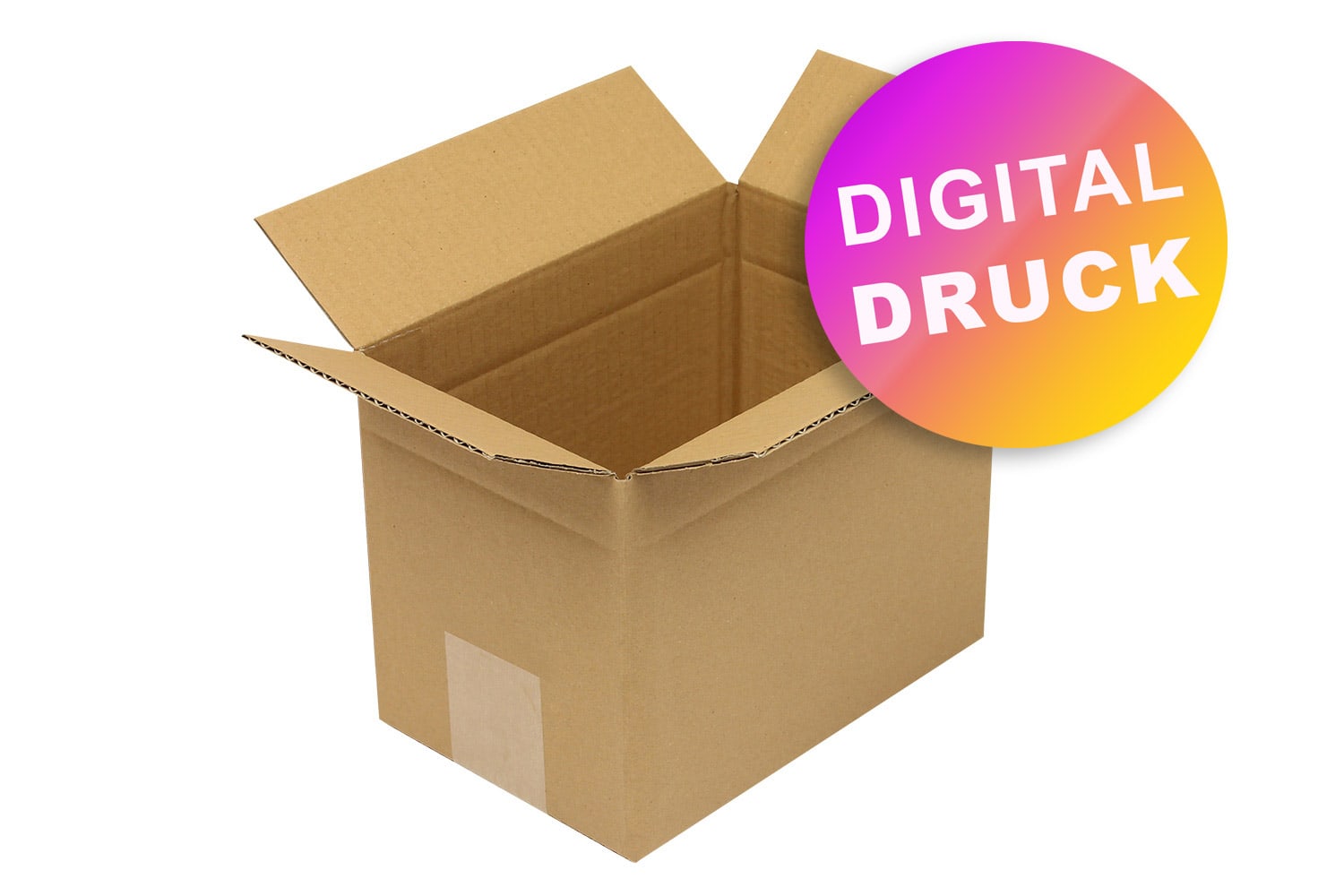 Wellpapp-Faltkarton 1-wellig von 200 - 299 mm Länge - bedruckt