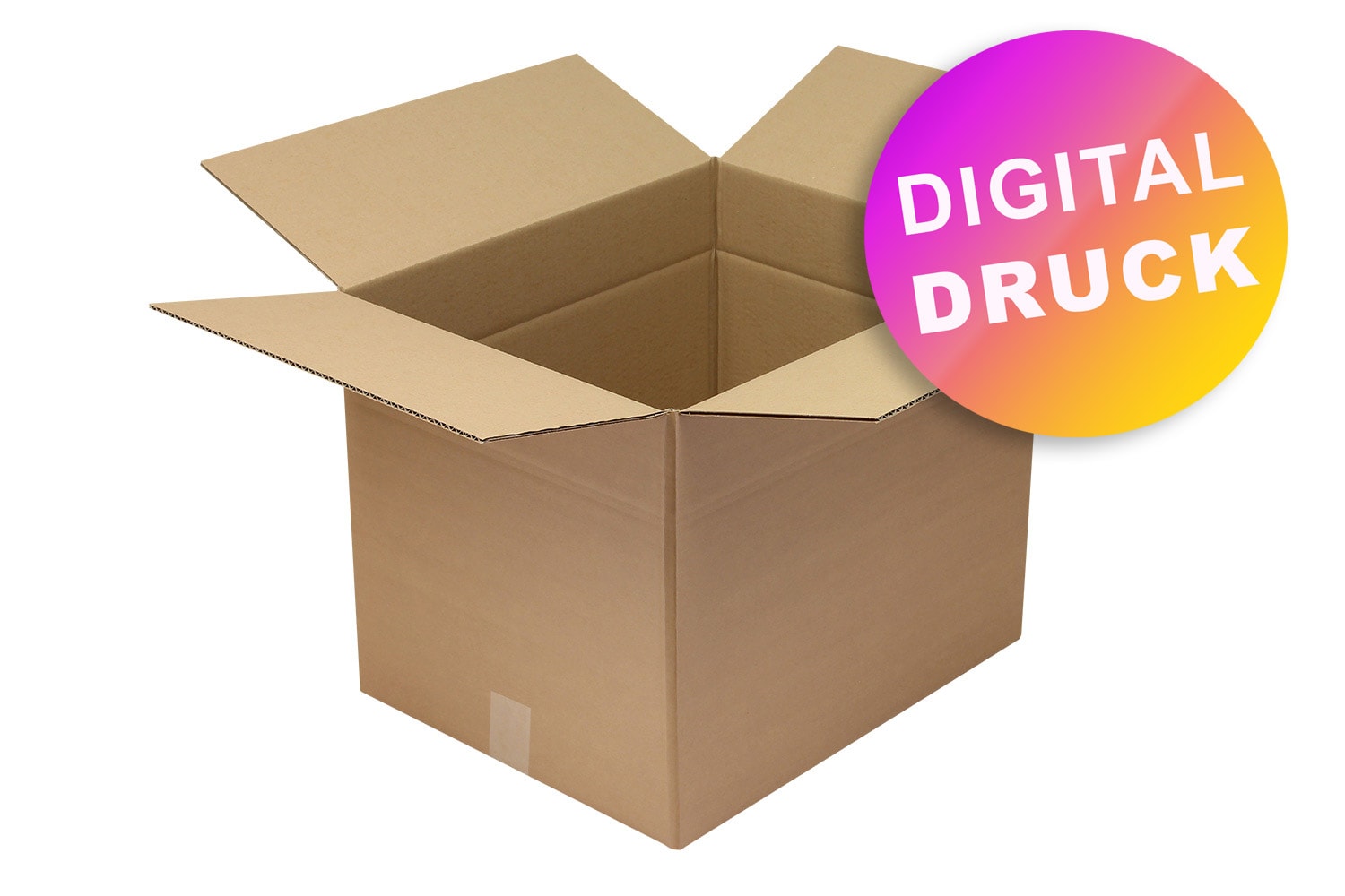 Wellpapp-Faltkarton 1-wellig von 500 - 599 mm Länge - bedruckt