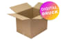 Wellpapp-Faltkarton 1-wellig, braun, Qual. 1.30 - bedruckt