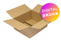 Wellpapp-Faltkarton 2-wellig, braun, Qual. 2.33 - bedruckt