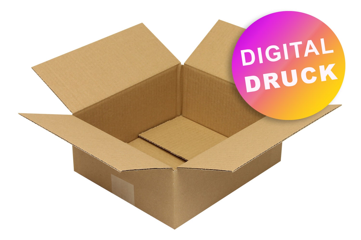 Wellpapp-Faltkarton 1-wellig von 200 - 299 mm Länge - bedruckt