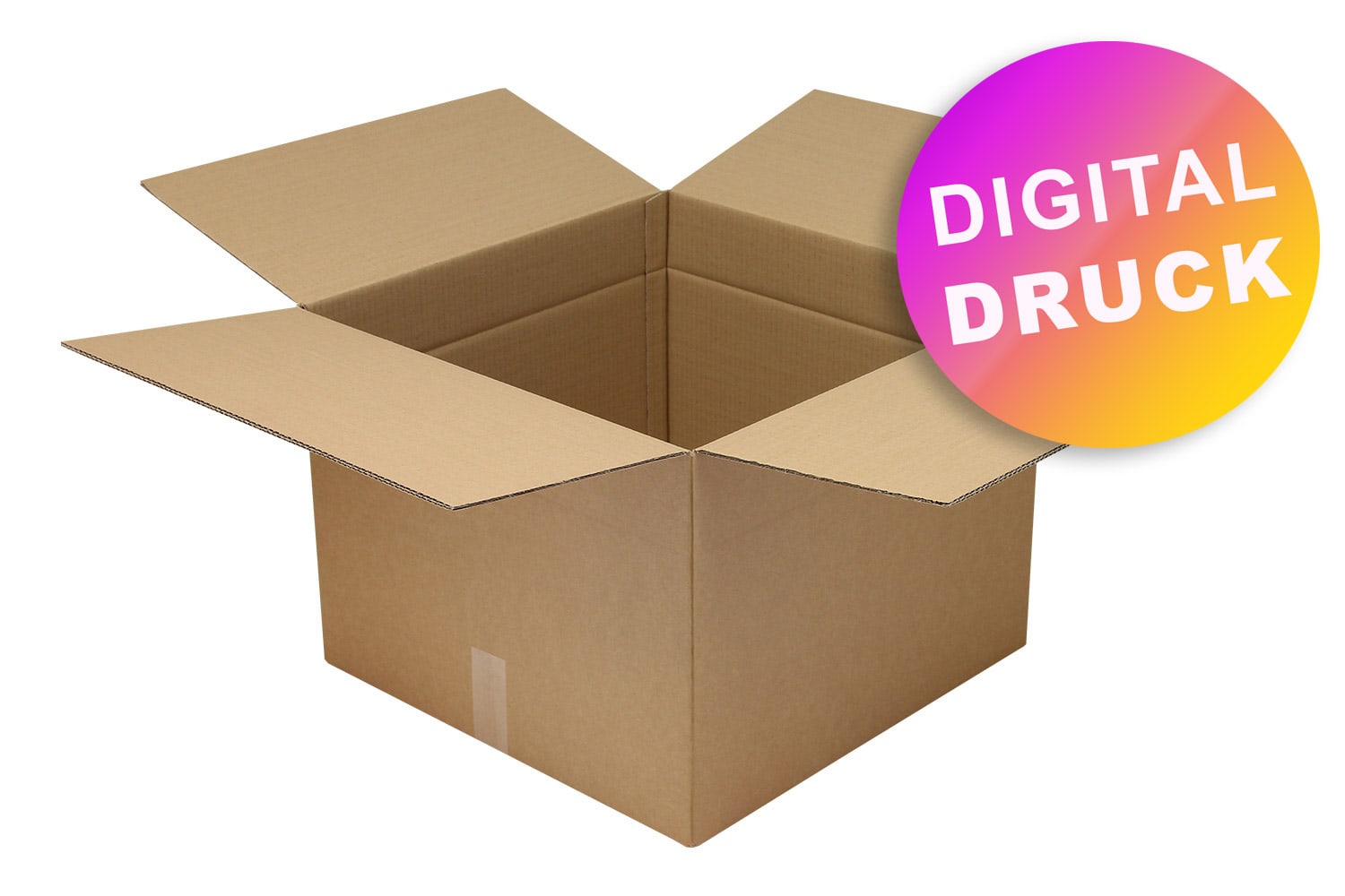 Wellpapp-Faltkarton 2-wellig 500 - 599 mm Länge - bedruckt