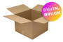 Wellpapp-Faltkarton 2-wellig, braun, Qual. 2.30 - bedruckt