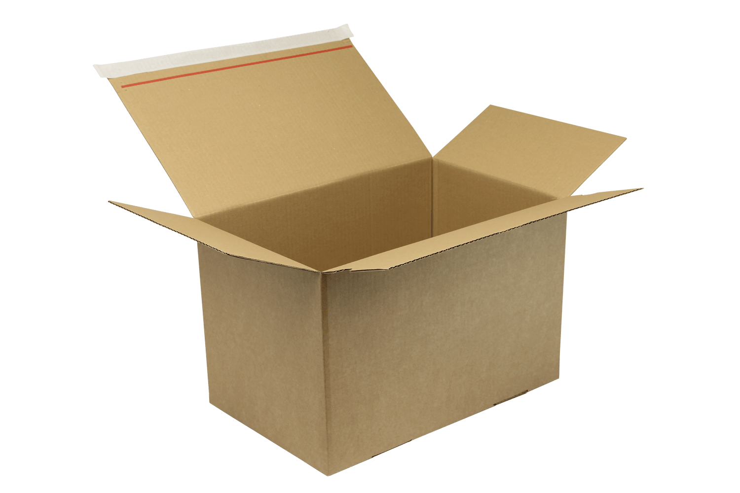 Automatikkarton mit SK-Verschluss, Aufreißhilfe