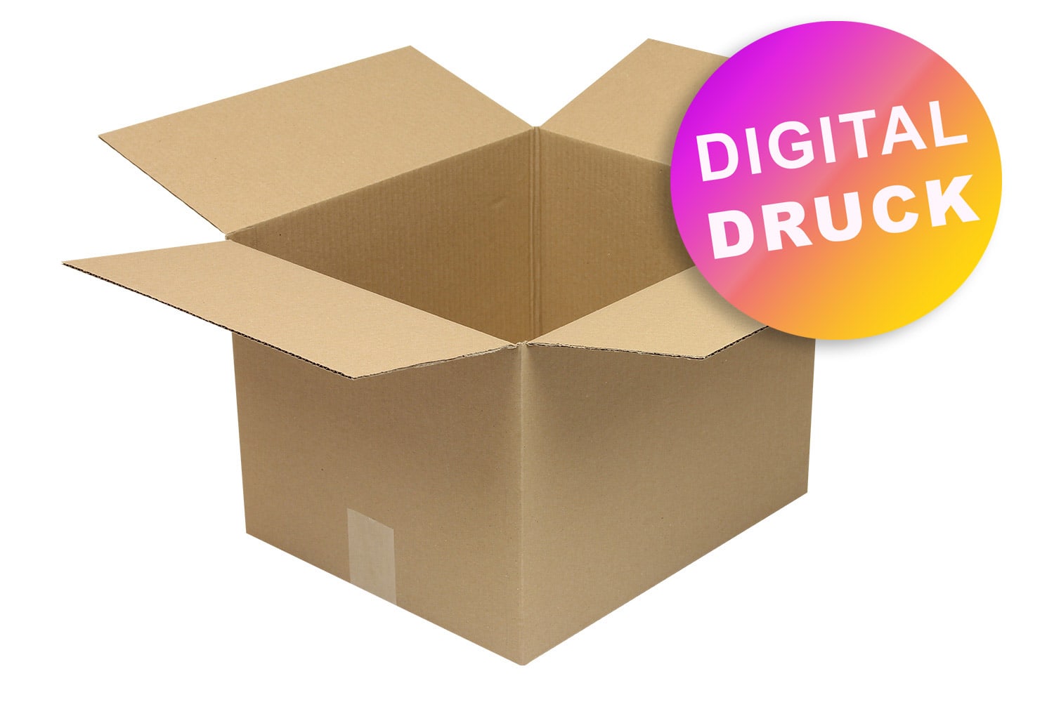 Wellpapp-Faltkarton 1-wellig von 350 - 399 mm Länge - bedruckt