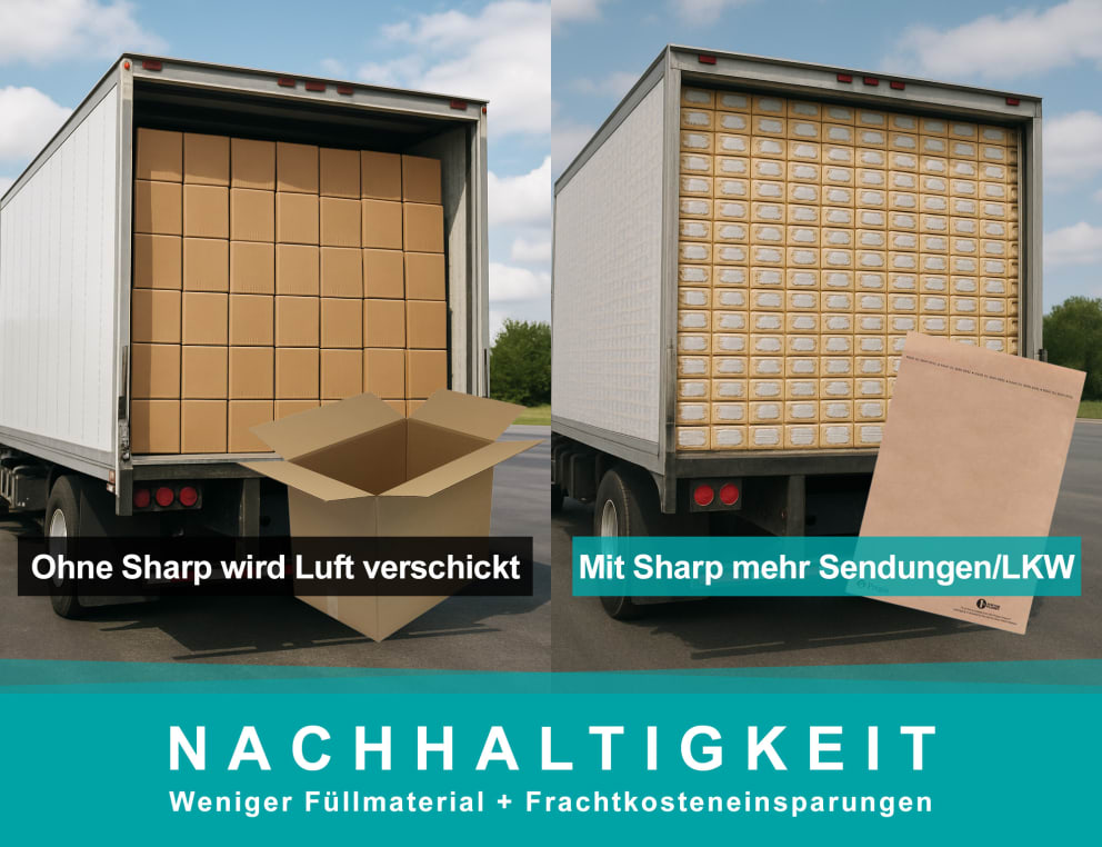 Nachhaltigkeit durch Frachtkosteneinsparung