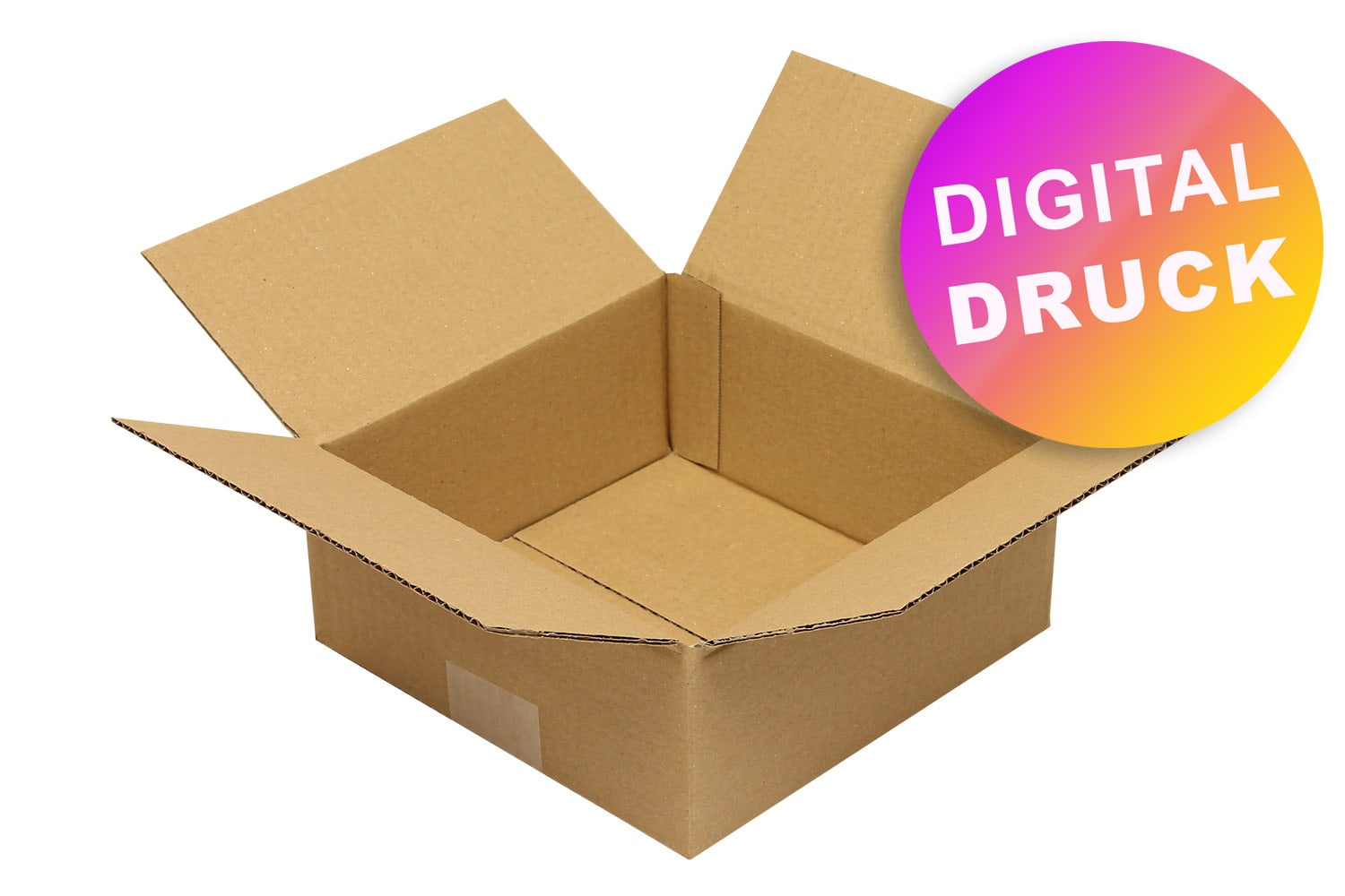 Wellpapp-Faltkarton 1-wellig von 200 - 299 mm Länge - bedruckt