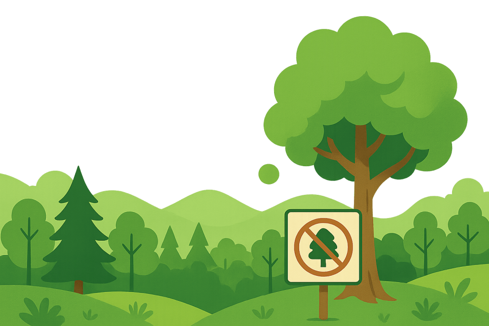 Illustration zur EU-Entwaldungsverordnung (EUDR)