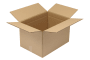 Wellpapp-Faltkarton 2-wellig, braun, Qual. 2.30, DIN B3