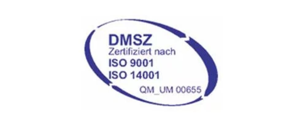 DMSZ Zertifikat Zertifikat Qualitätsmanagementsystem nach DIN ISO 9001