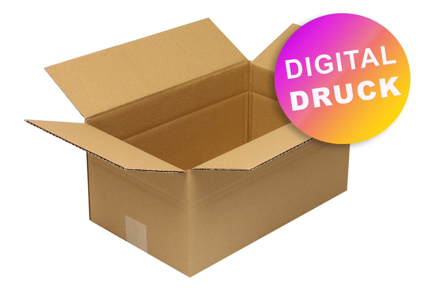 Wellpapp-Faltkarton 1-wellig von 350 - 399 mm Länge - bedruckt