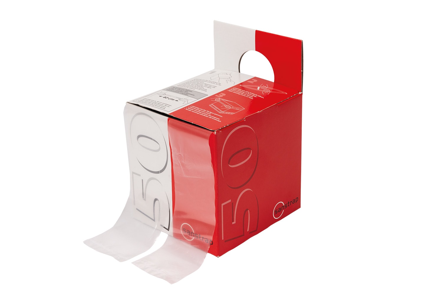 Dehnband im Spendekarton