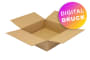 Wellpapp-Faltkarton 1-wellig, braun, Qual. 1.20 - bedruckt