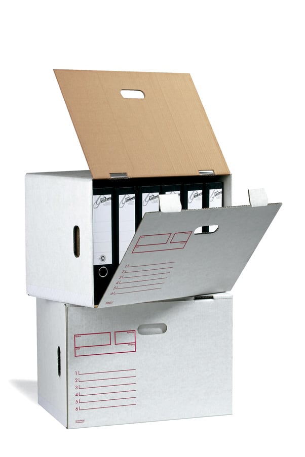 Ordnerkarton, weiß marmoriert, Qual. 2.40