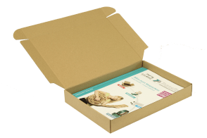 Klappschachtel 1-wellig, braun, Qual. 1.30, DIN A4, 5212119 Klappschachtel 1-wellig, braun, Qual. 1.30, DIN A4, 5212119